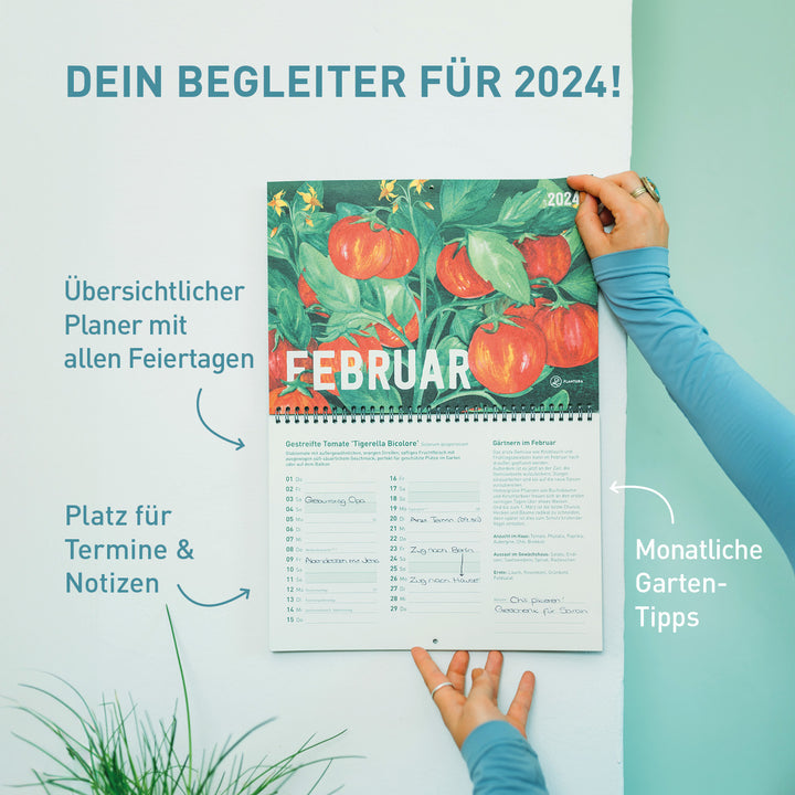 Saatgut-Kalender 2024 und Planer in Einem