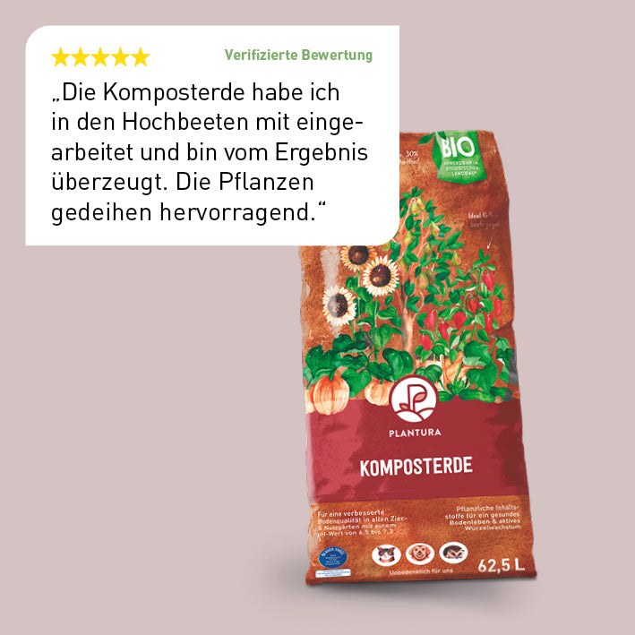 Bewertung der Plantura Bio-Komposterde