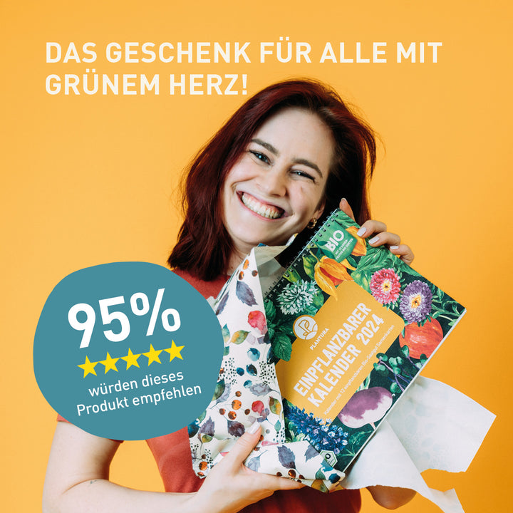 Einpflanzbarer Kalender als nachhaltige Geschenkidee