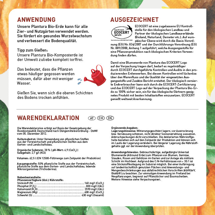Inhalt und Anwendung der Erde fürs Hochbeet