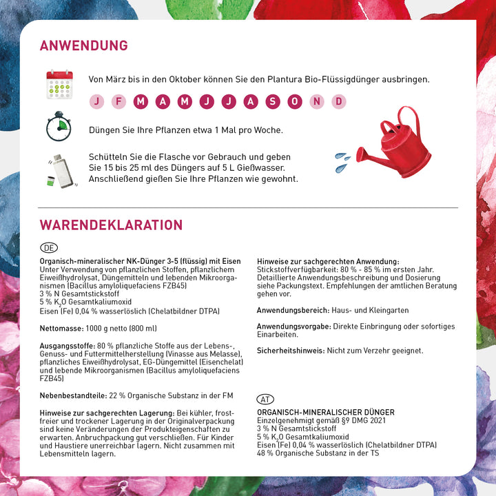 Bio-Hortensien- & Rhododendrondünger / 800 ml