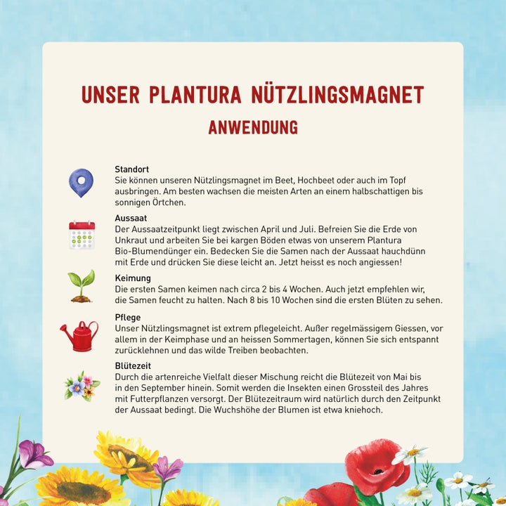 Anwendung des Plantura Nützlingsmagnets