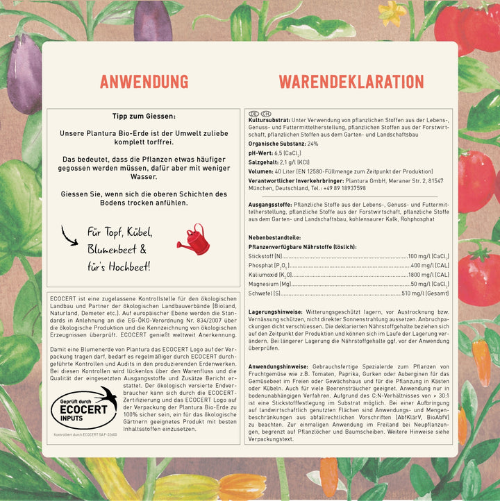 Anwendung Tomatenerde von Plantura