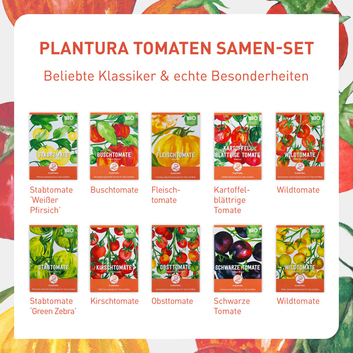 Bio-Sorten im Tomaten Samen-Set