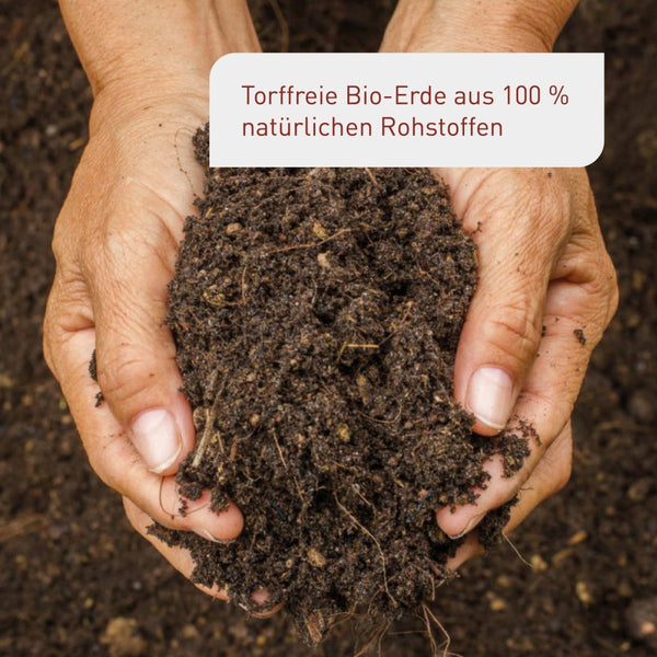 Bio-Hochbeeterde mit pflanzlichen Inhaltsstoffen