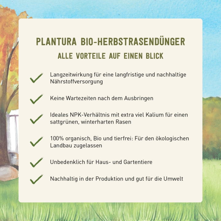 Vorteile des Plantura Herbstrasendüngers
