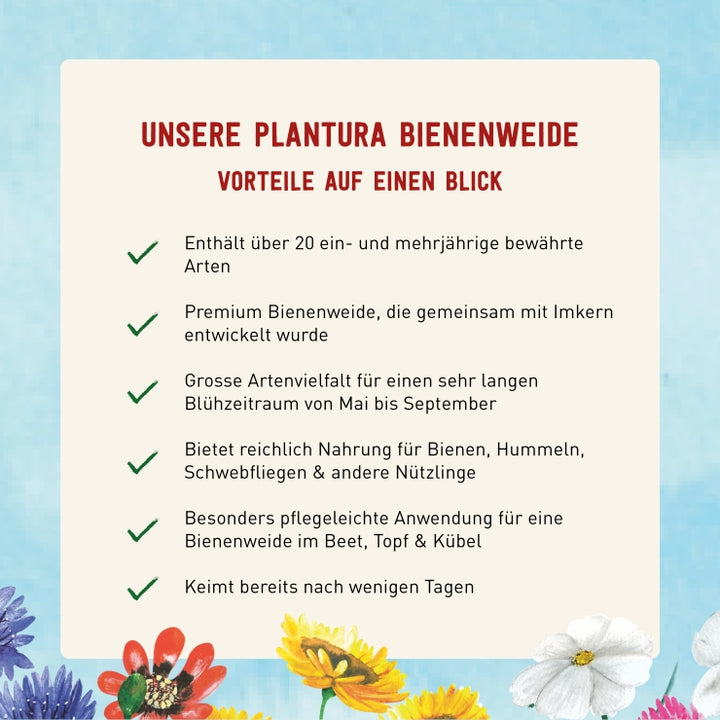 Vorteile der Plantura Bienenweide