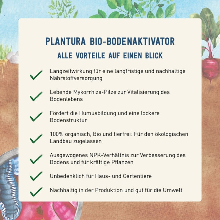 Vorteile des Plantura Bodenaktivators