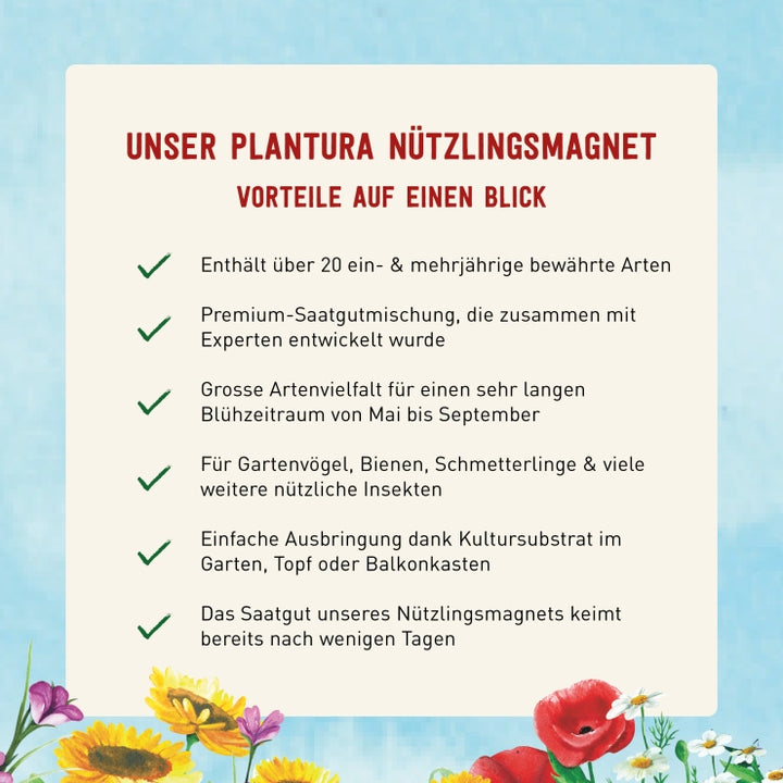 Vorteile des Plantura Nützlingsmagnets