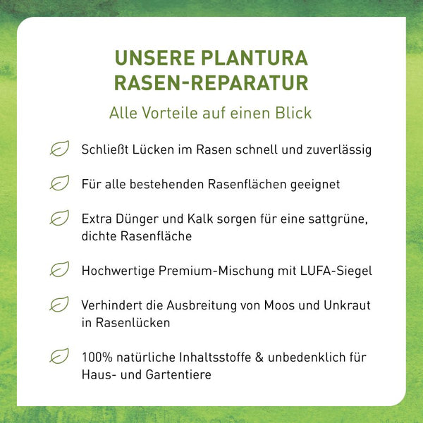 Vorteile der Plantura Rasen-Reparatur