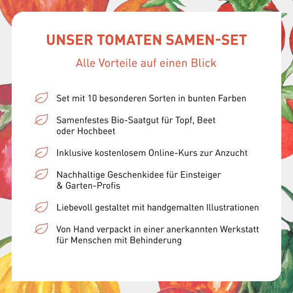 Plantura Tomaten Samen-Set Vorteile