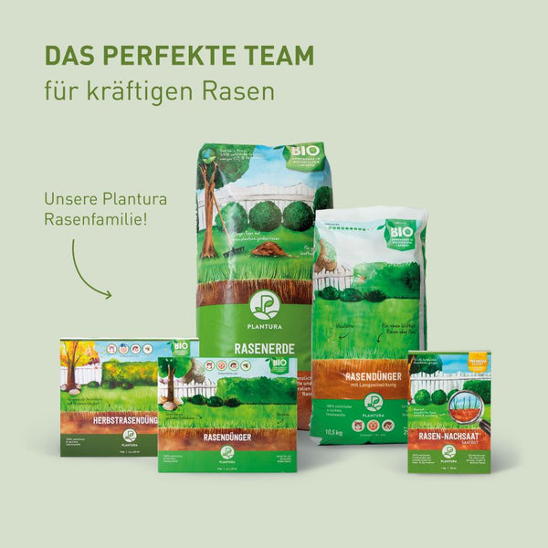 Rasenprodukte und Nachsaat von Plantura