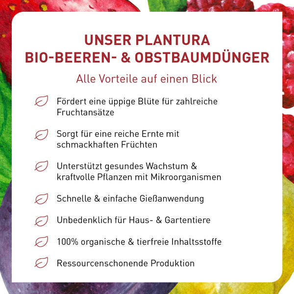 Vorteile Bio-Obstbaumdünger