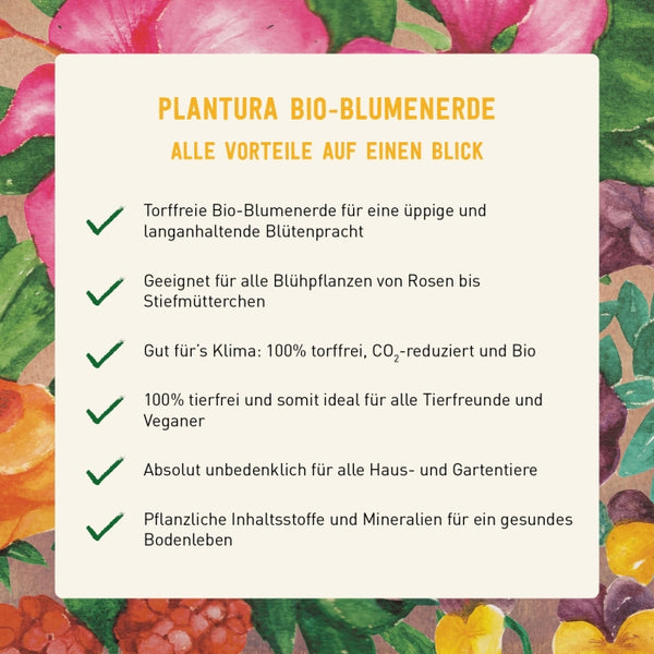 Vorteile der torffreien Plantura Blumenerde