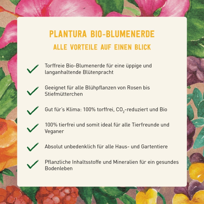 Vorteile der torffreien Plantura Blumenerde